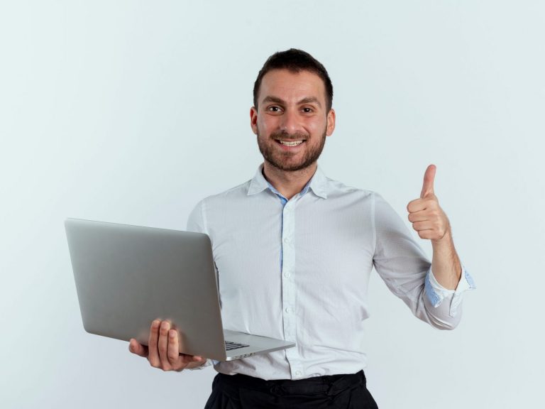 Photo of smiling man giving thumbs up illustrates blog: "Tips to Avoid Errors on Your Tax Return"
