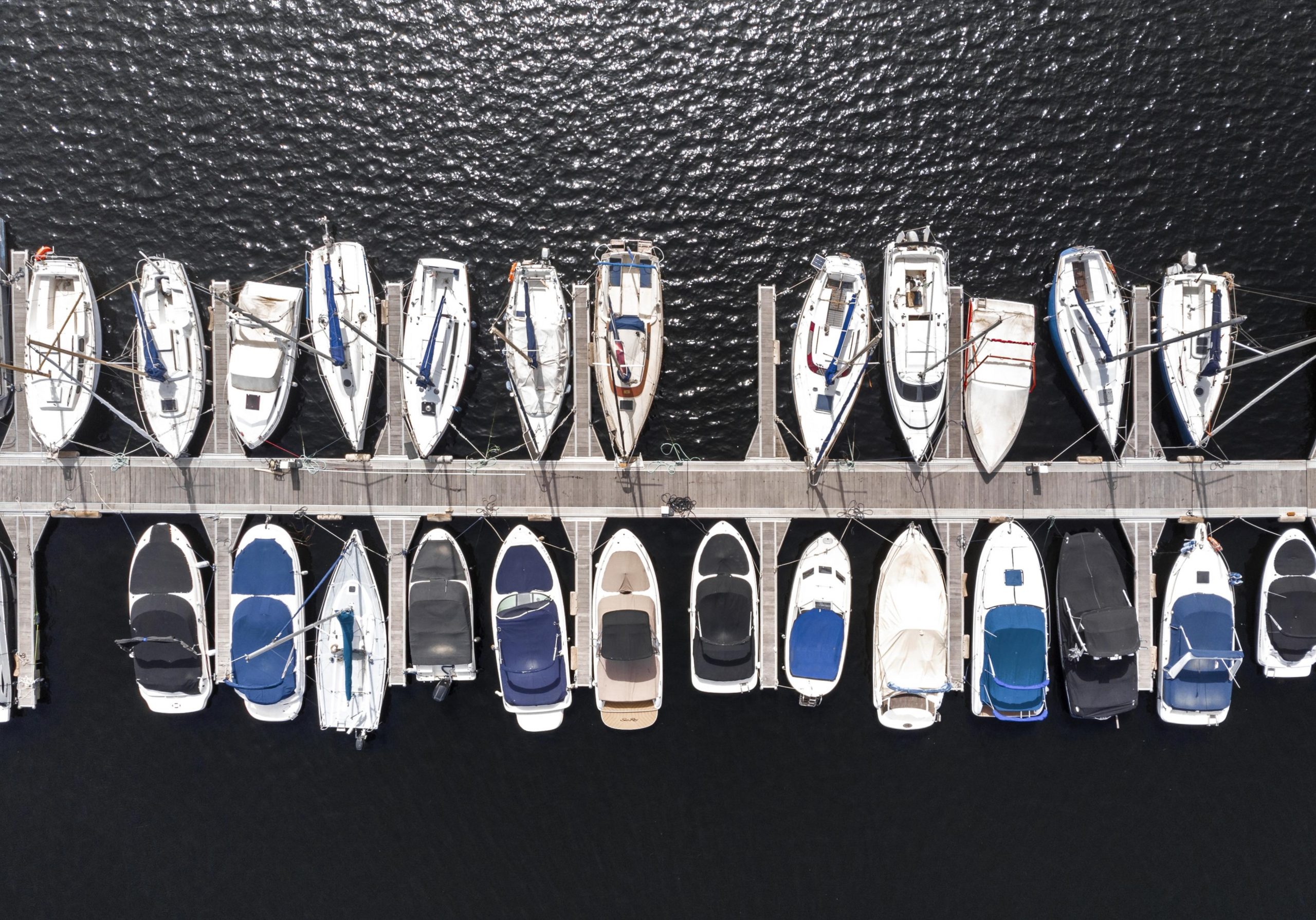 boats-fp Boats in marina illustrate blog "Do You Need Boat Insurance When Your Boat is in Storage?"