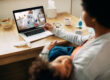 Patient using telehealth insurance California plan for virtual doctor visit